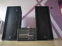 Zestaw nagłośnienie JBL JRX 225, power mikser Yamaha