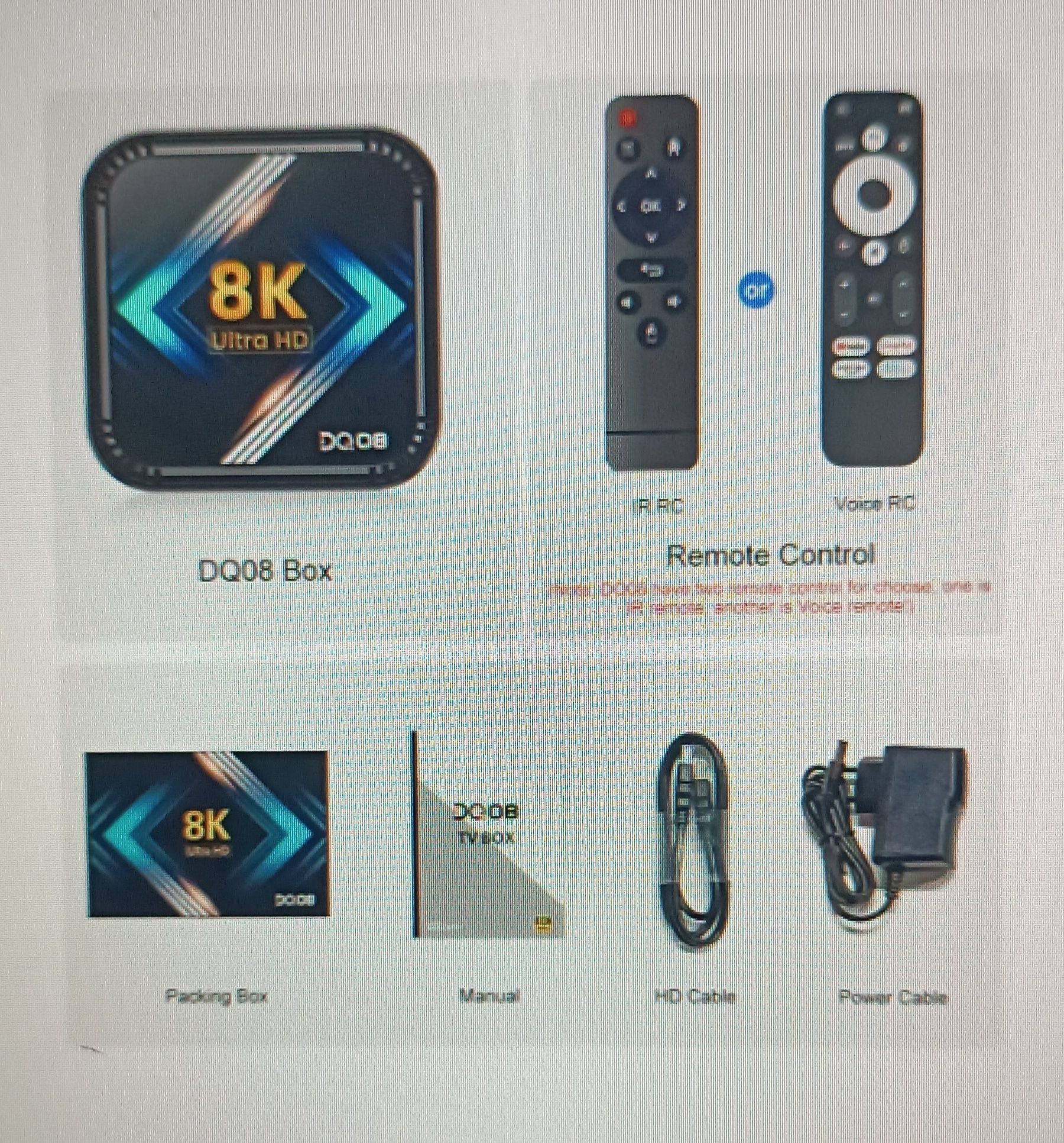 Смарт приставка 8K ULTRA HD Android 13 Wi-Fi Bluetooth