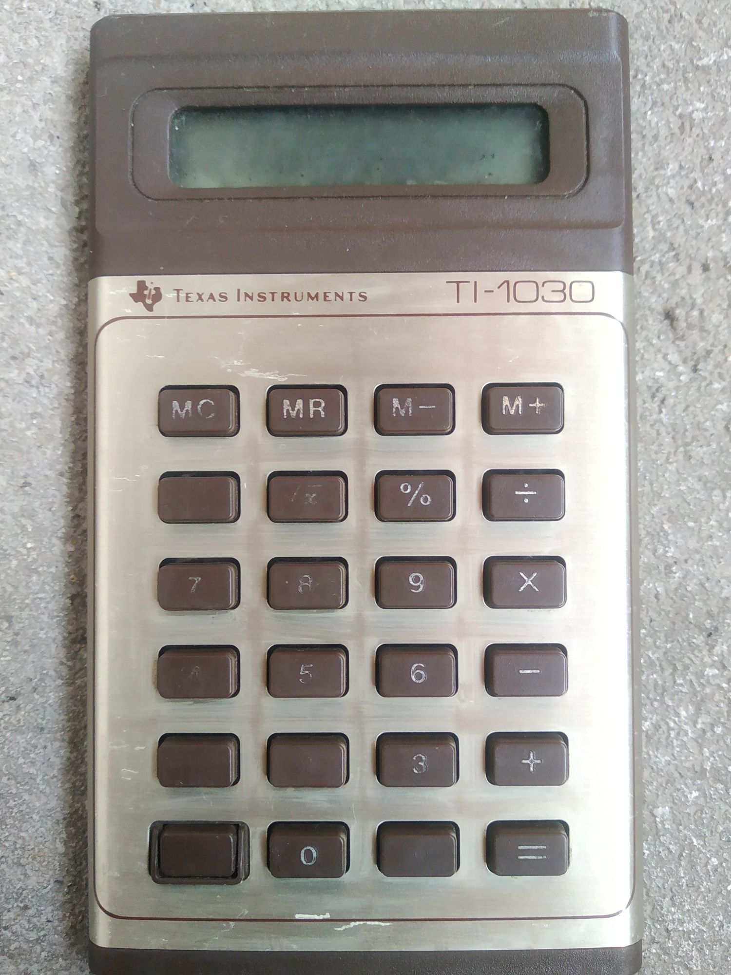 Máquina calcular anriga Texas Instruments T- 1030