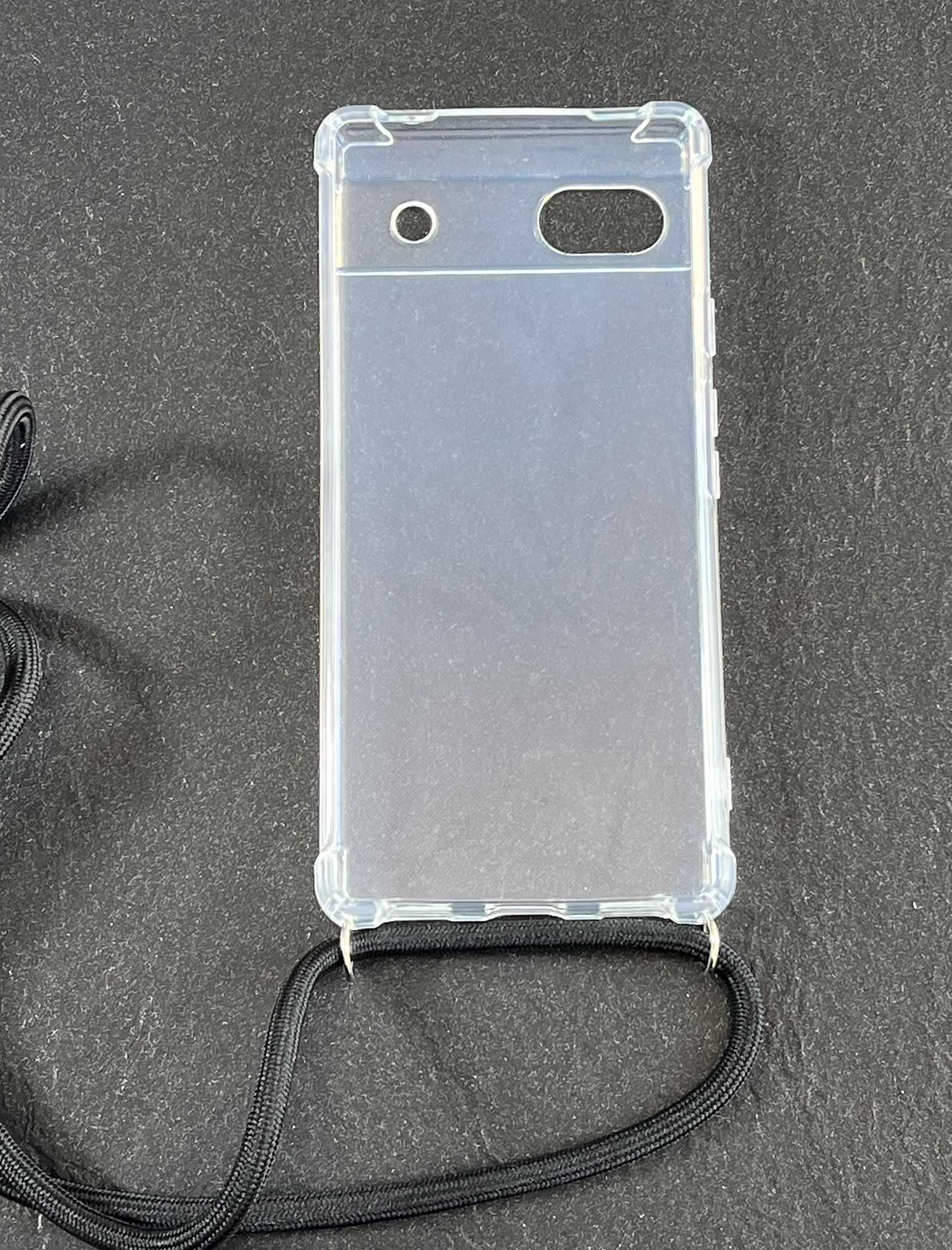 Etui dla Google Pixel 6A z łańcuszkiem przezroczyste