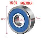 Łożysko 608RS / ABEC9 Czarny kolor