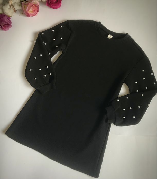 Сукня Єфектна. Стильна. Рукав Перлинки. 9 років. Ріст 128/134 см