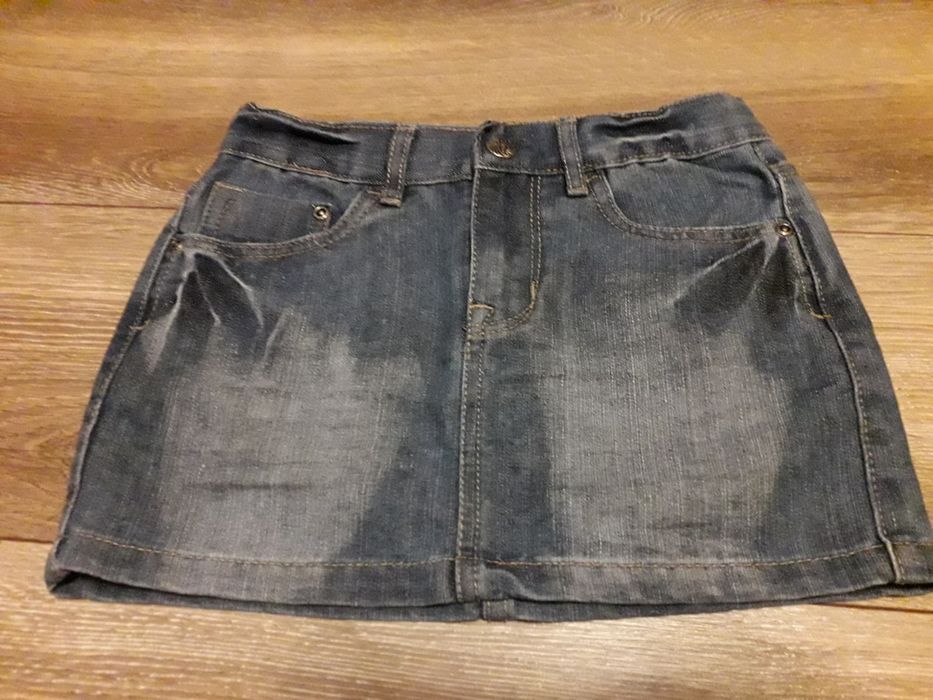 Mini spódniczka r. 122 jeansowa