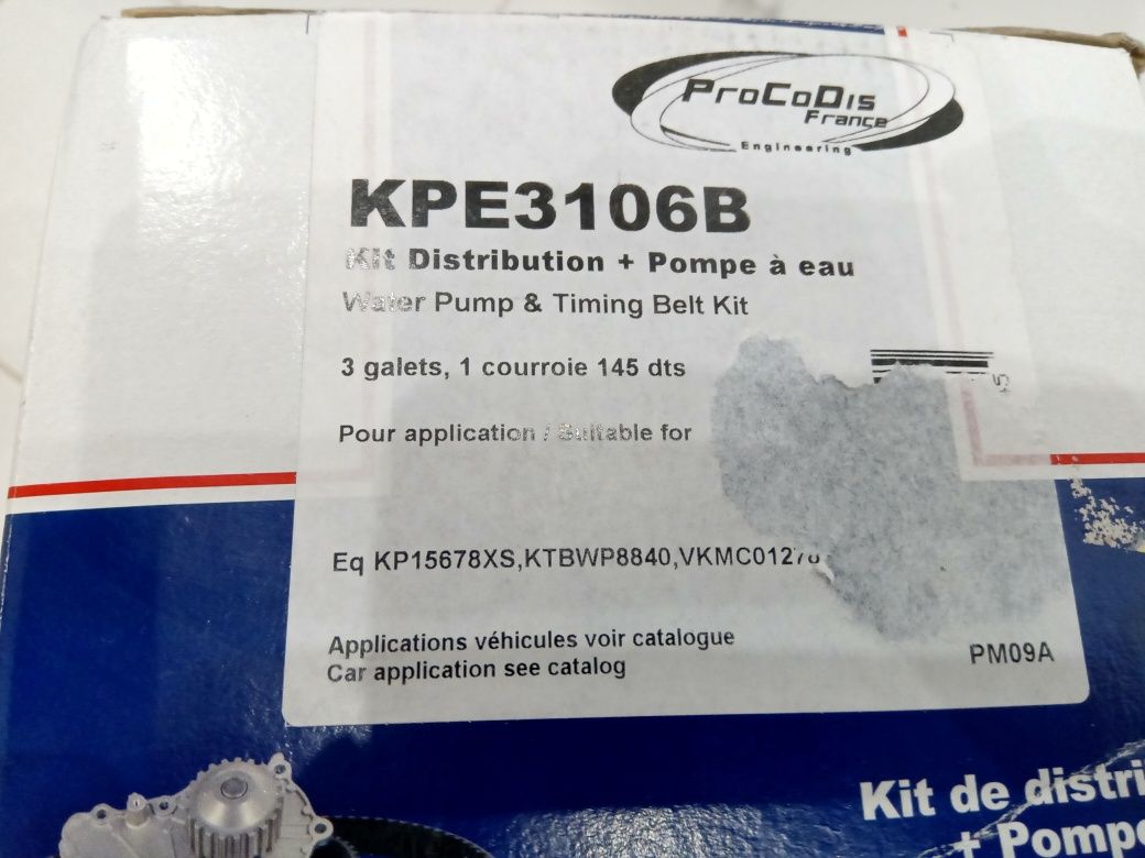 Procodis France KPE3106B Pompa wodna + zestaw paska rozrządu