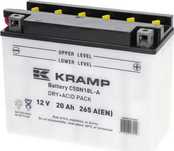 Akumulator do traktorka ogrodowego 12V 20Ah 265A z elektrolitem Kramp