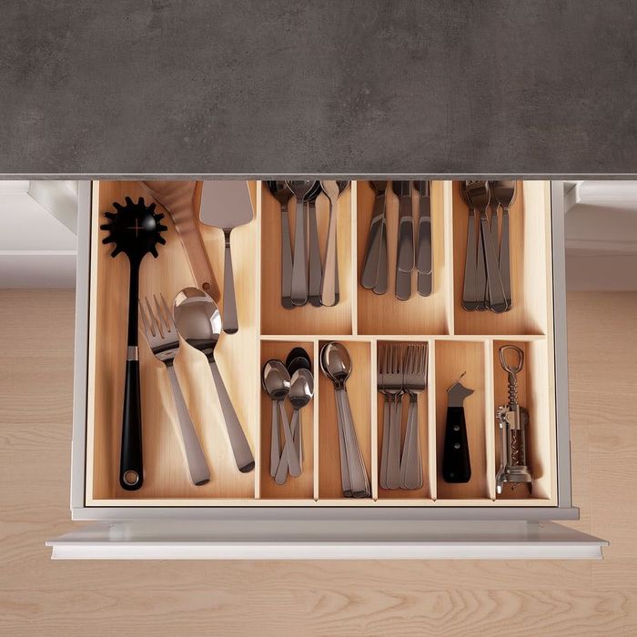 Organizador de talheres IKEA UPPDATERA, bambu 52x50 cm