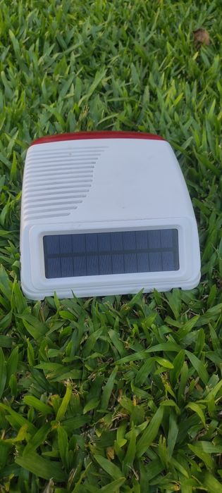 Sirene Exterior Solar Sem Fios para Alarme
