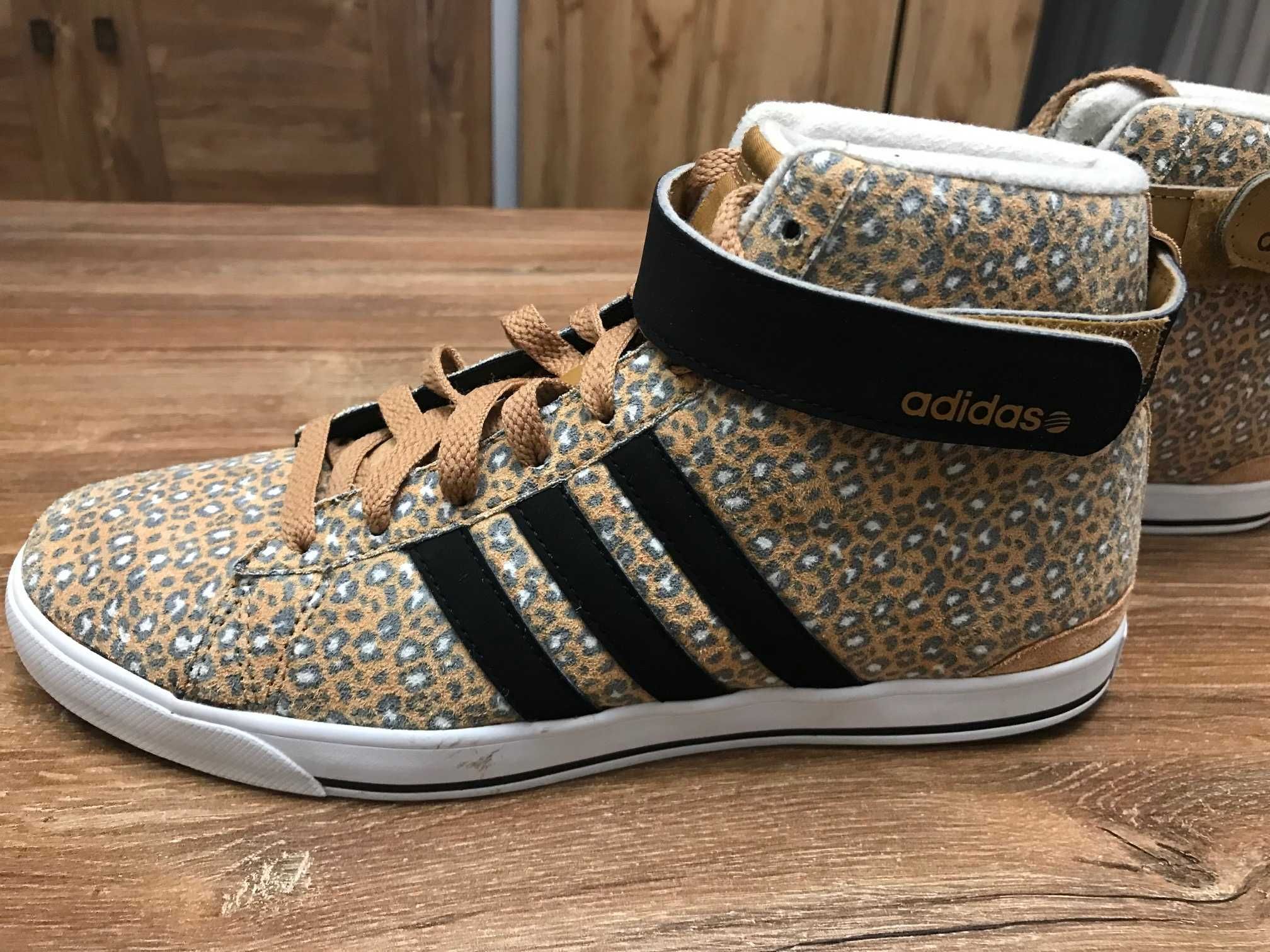 Adidas Neo Label Ortholite buty do kostki w panterkę rozm. 38 2/3