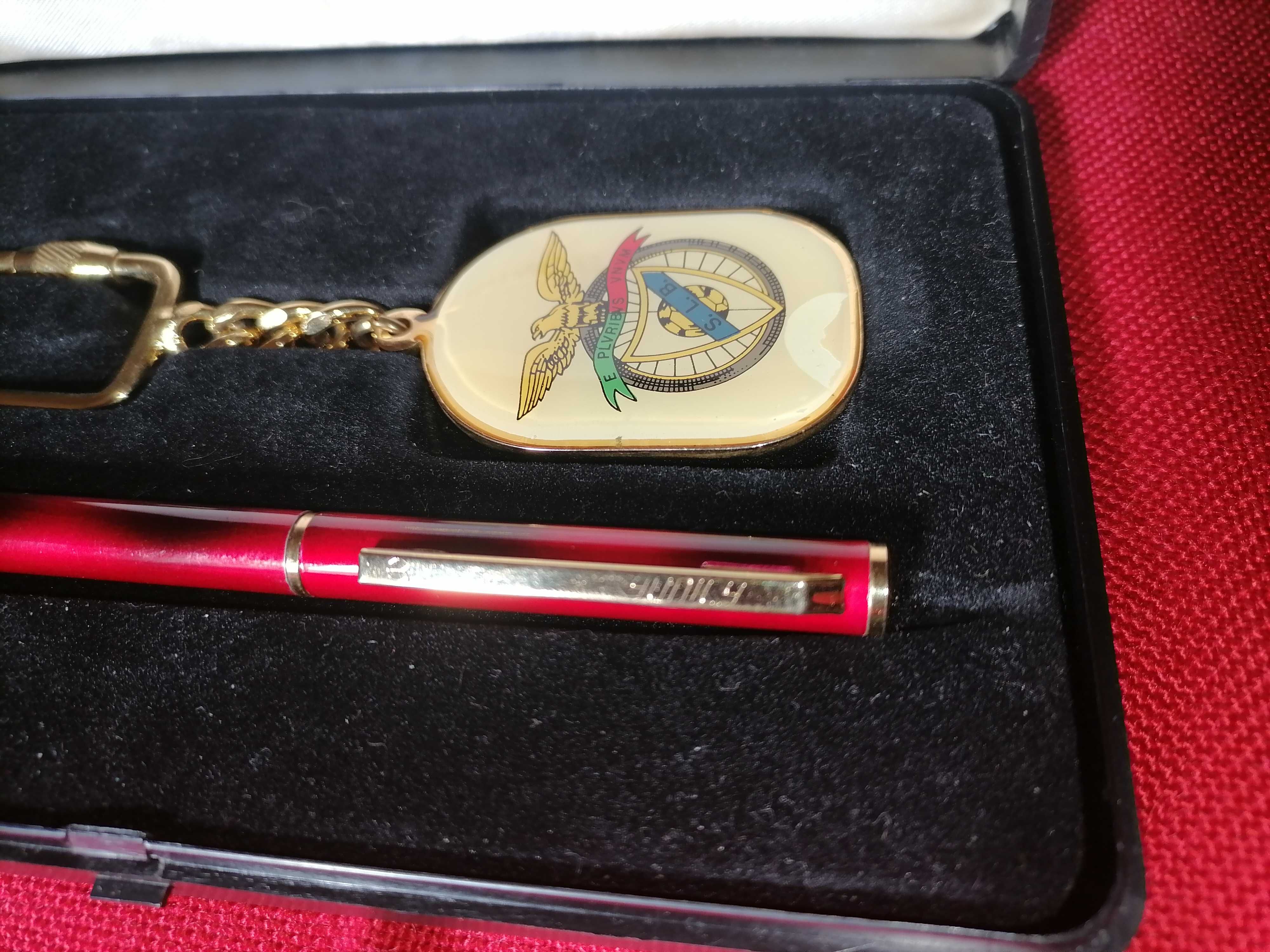 Estojo de caneta e porta chaves do Benfica (vintage)