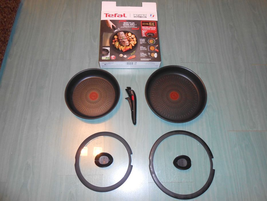 Zestaw patelni TEFAL Ingenio Eco Resist - 2 patelnie + 2 pokrywki