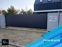 Aluminiowe ogrodzenie z pełnej blachy - polski producent Euro Fences