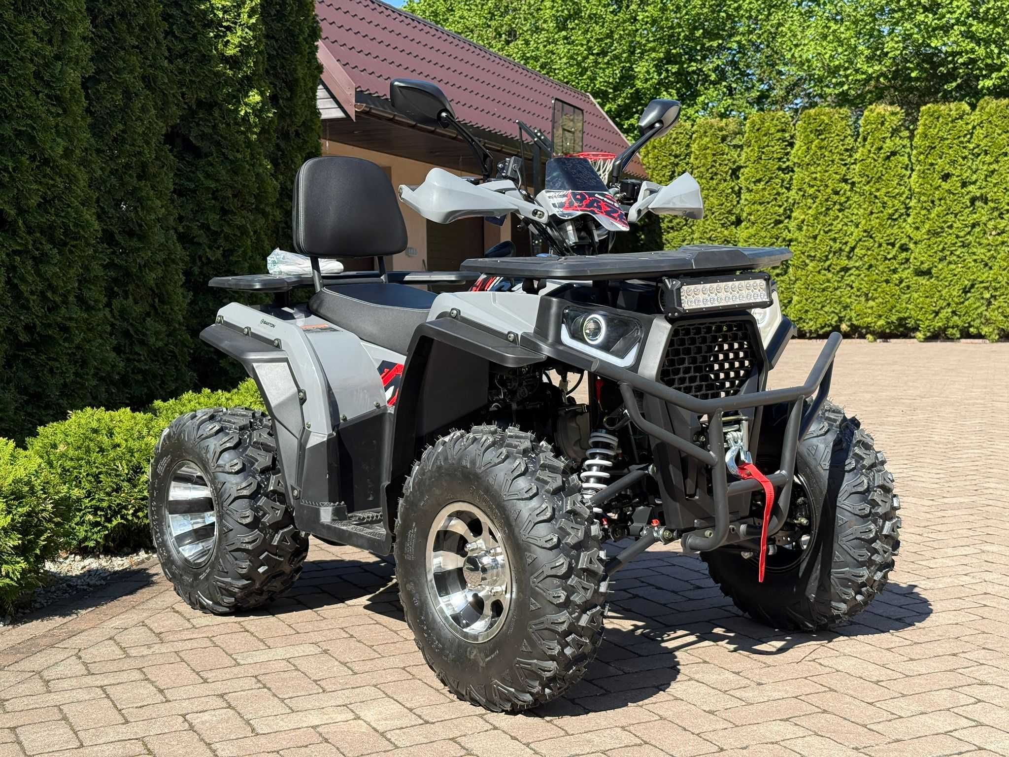! PROMOCJA ! Duży Quad Barton Raze 200 WYCIĄGARKA FULL LED