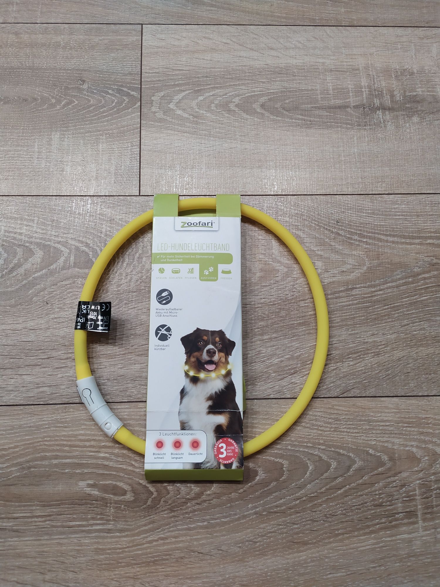 Нашийник для собак з LED підсвічуванням розмір L Zoofar
