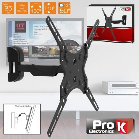 SUPORTE LCD/LED 13/50″ C/ 1 Braço VESA 400/400 25KG PROK