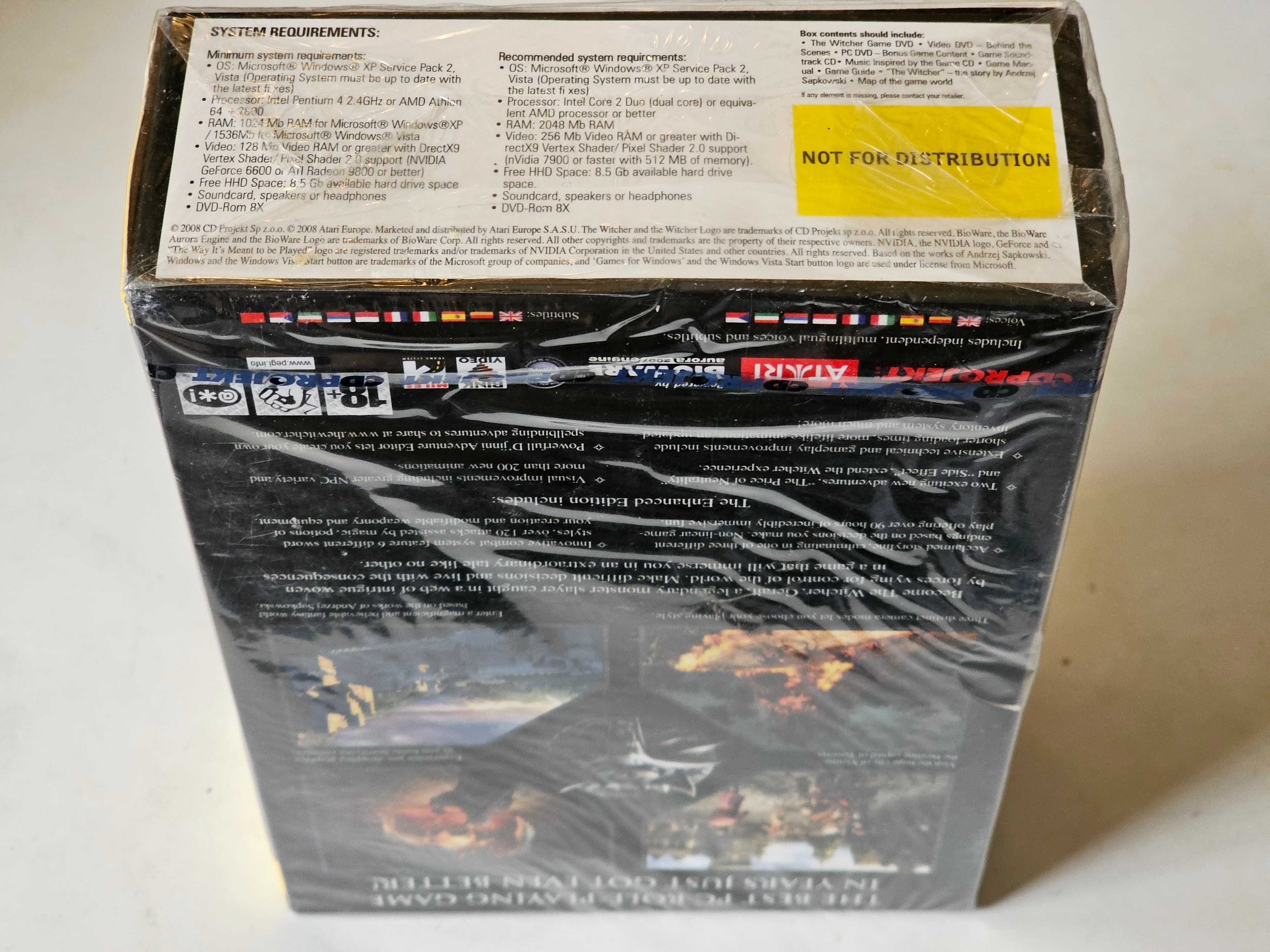 The Witcher Enhanced Edition Press Kit Pre-Relase Copy PC Wiedźmin