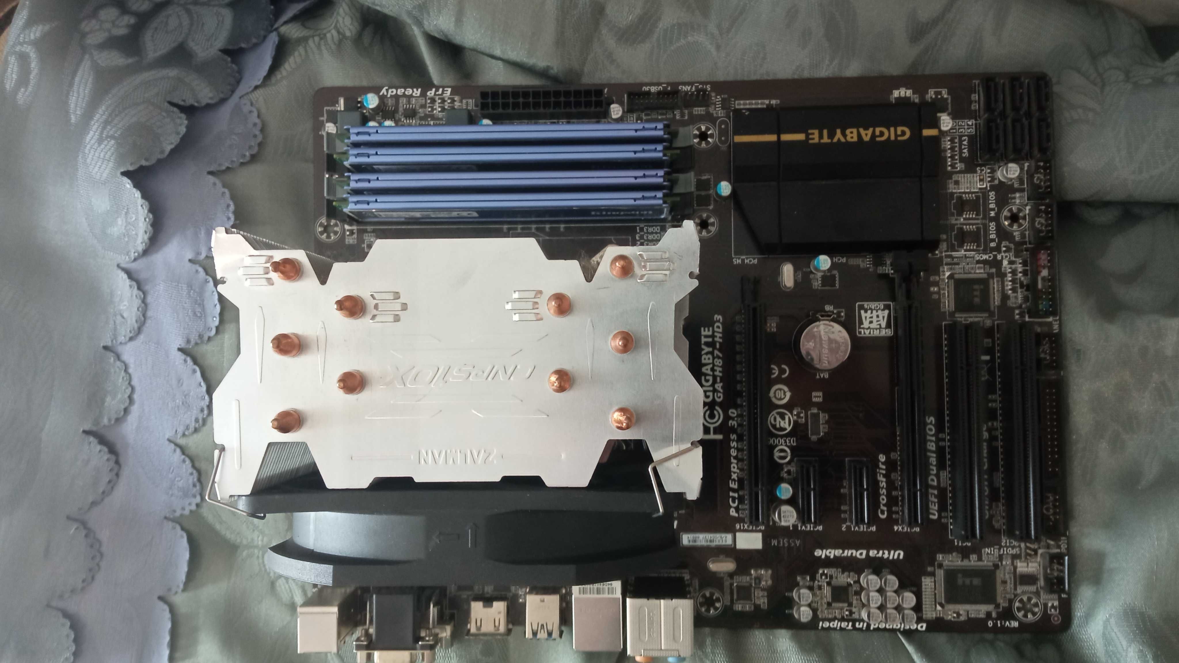 Материнская плата H87-I5 4590-16GB-DDR3-ZALMAN-БАШНЯ, s1150