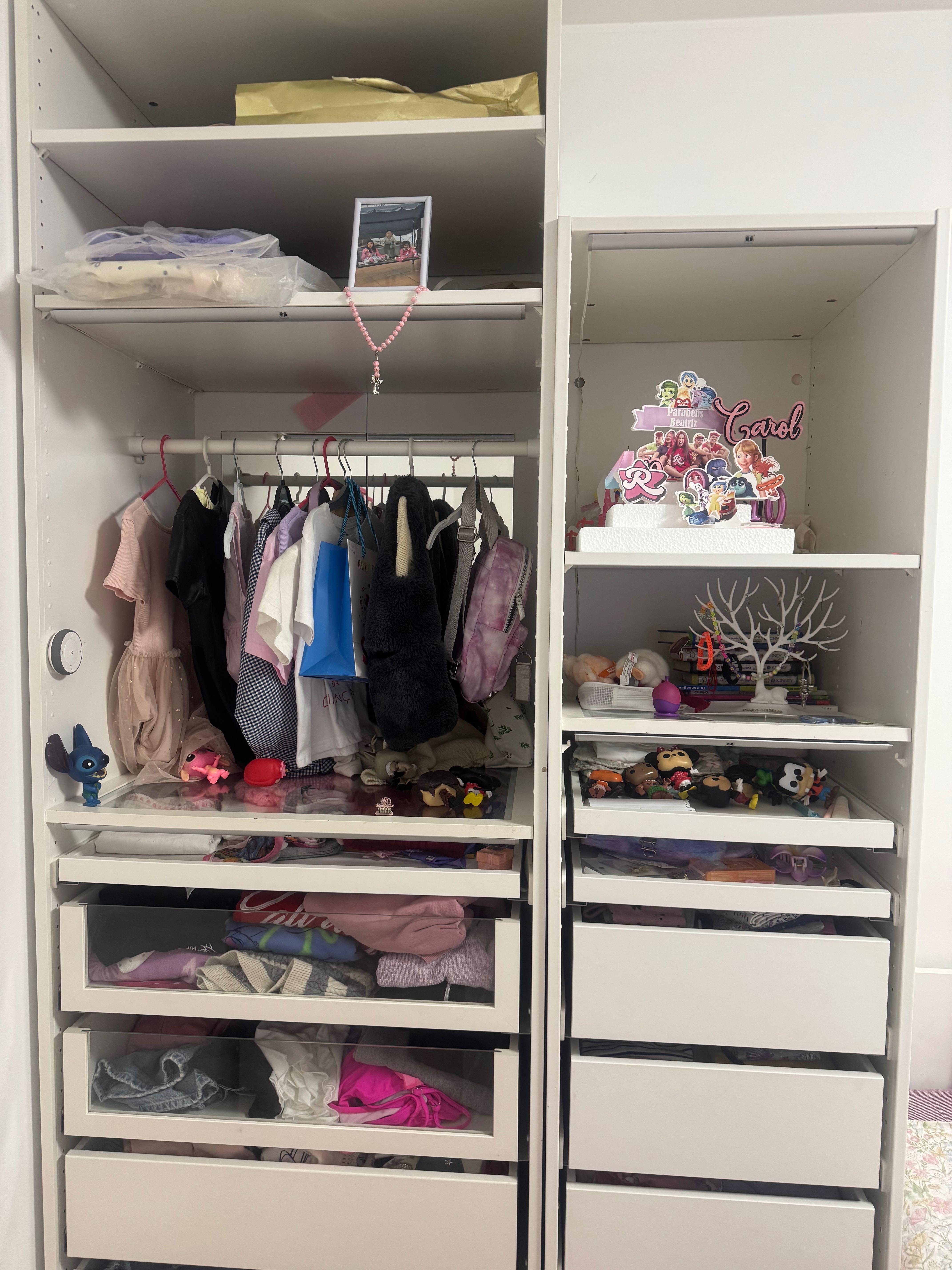 Closet com luzes