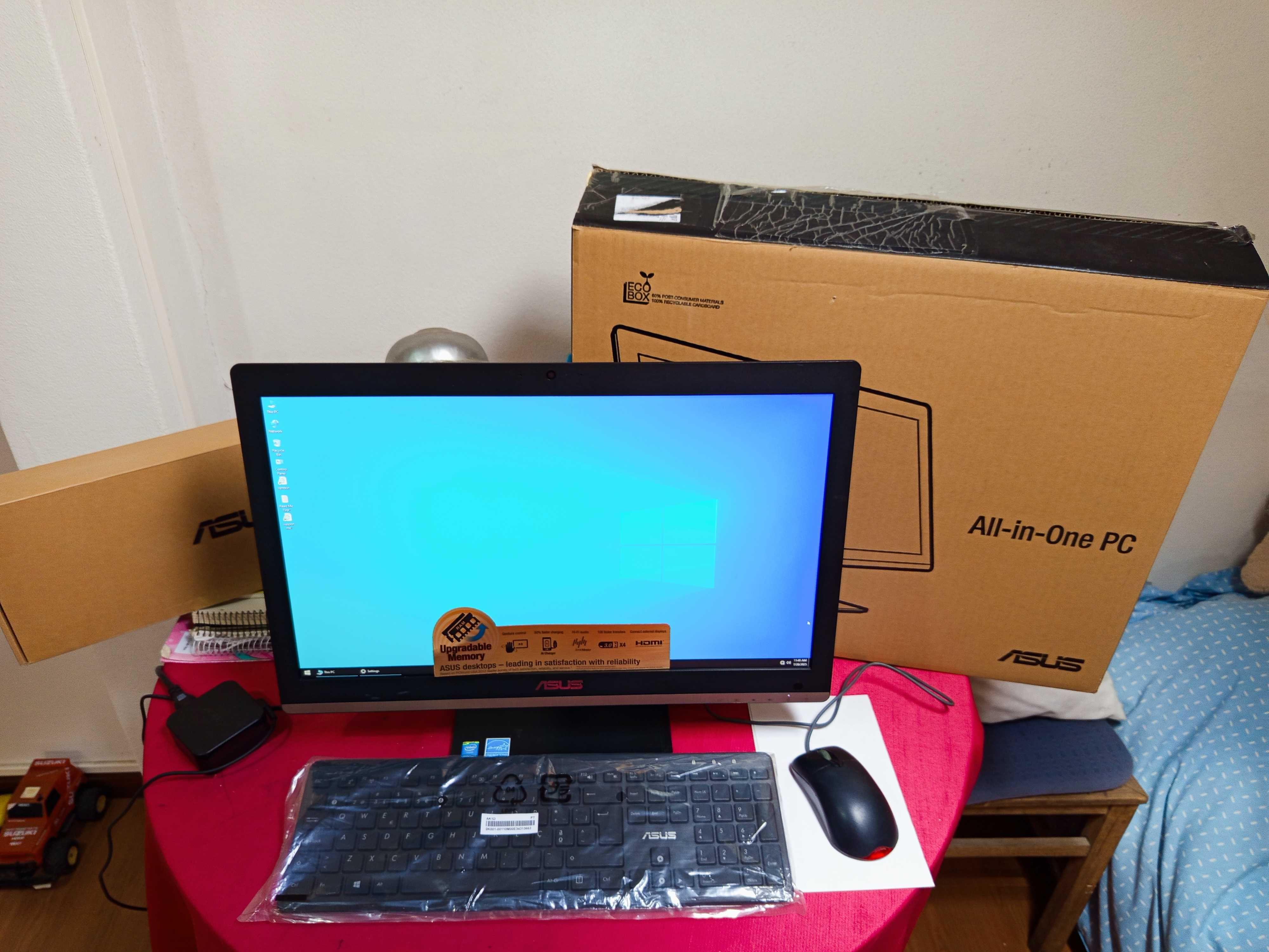 Computador ASUS AIO Pentium 2.41GHz disco SSD 480GB 21,5"
