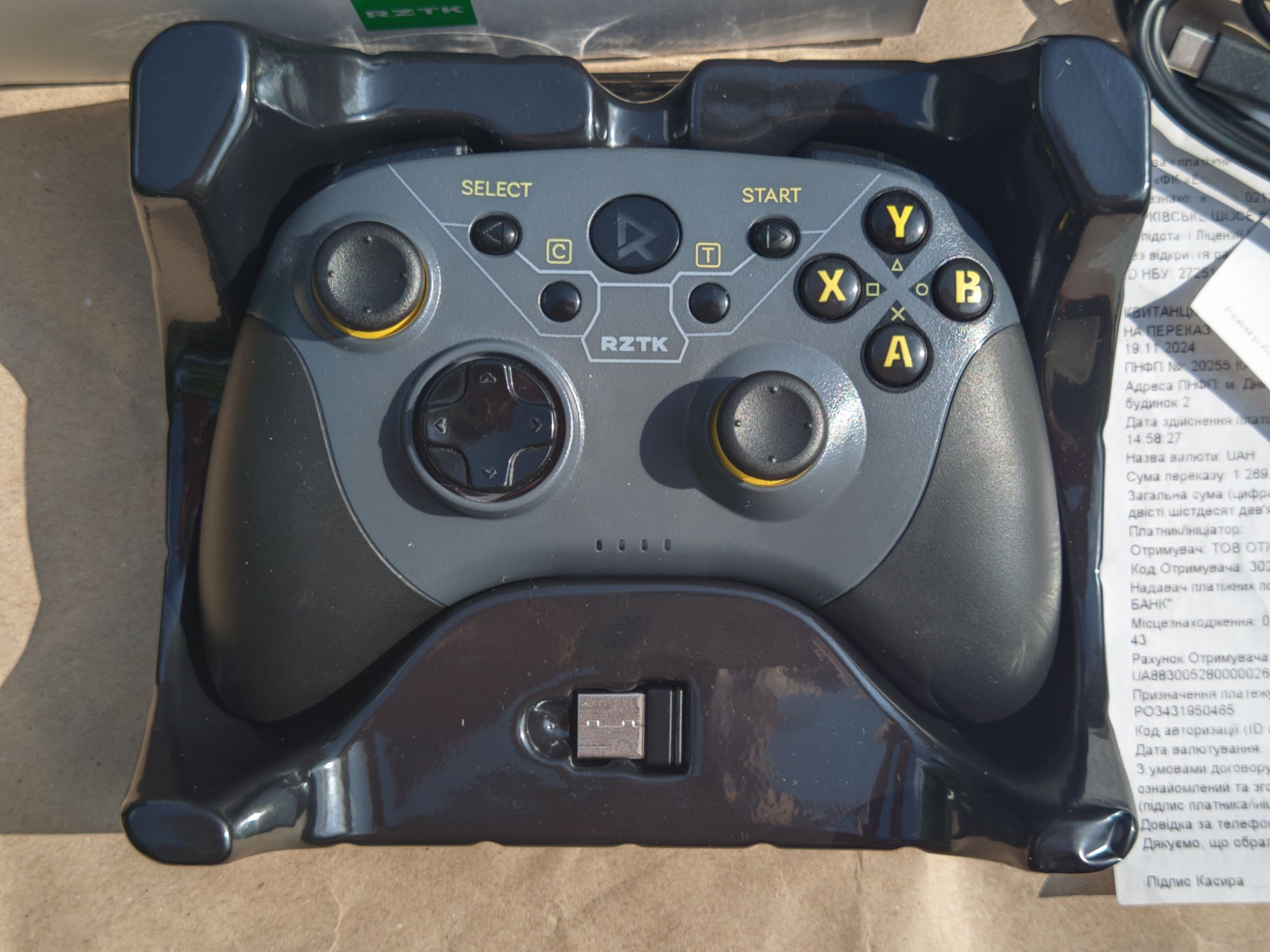 Бездротовий геймпад RZTK GamePad BT5.0 Grey + кейс