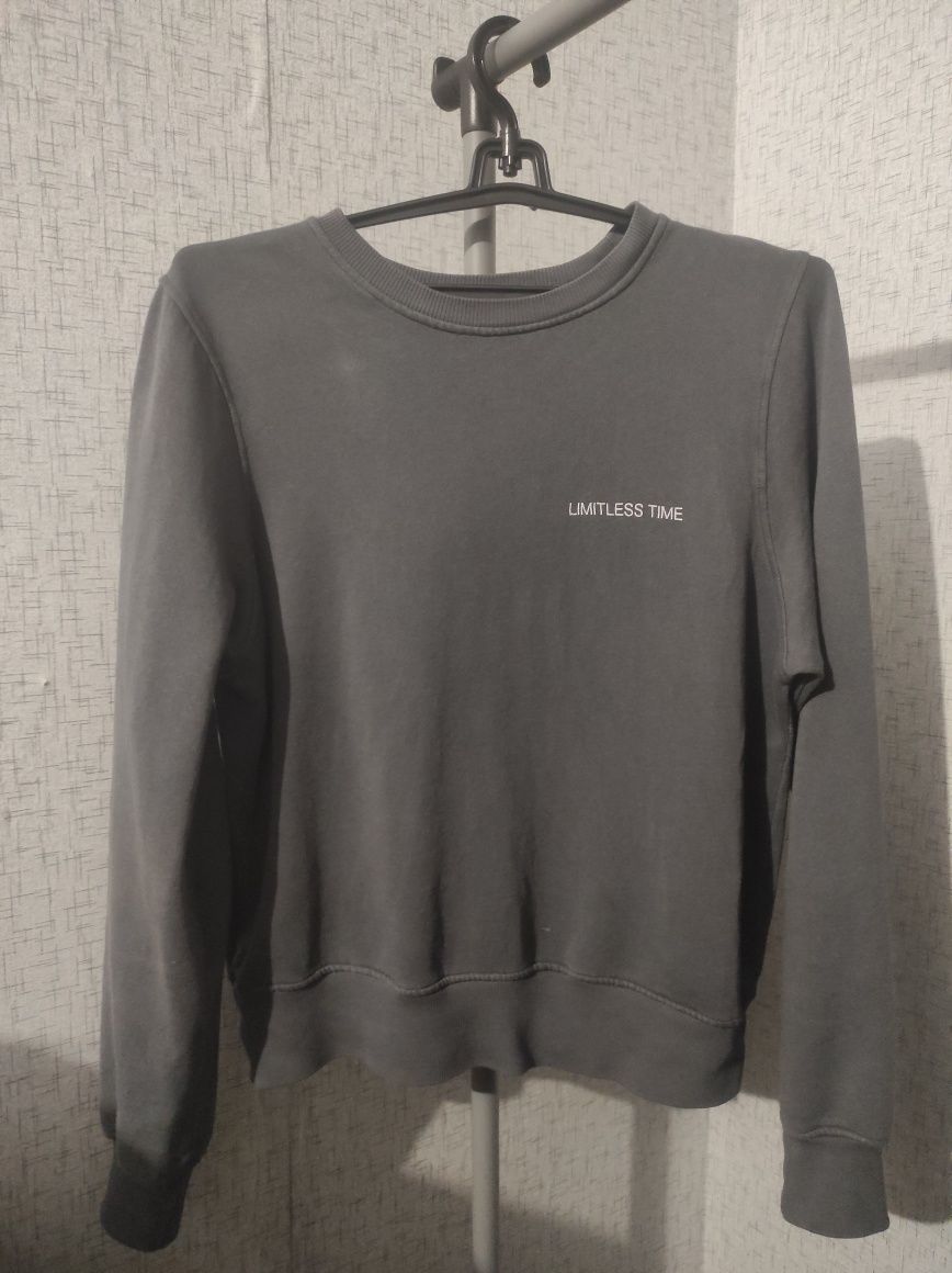 Серый женский свитшот zara