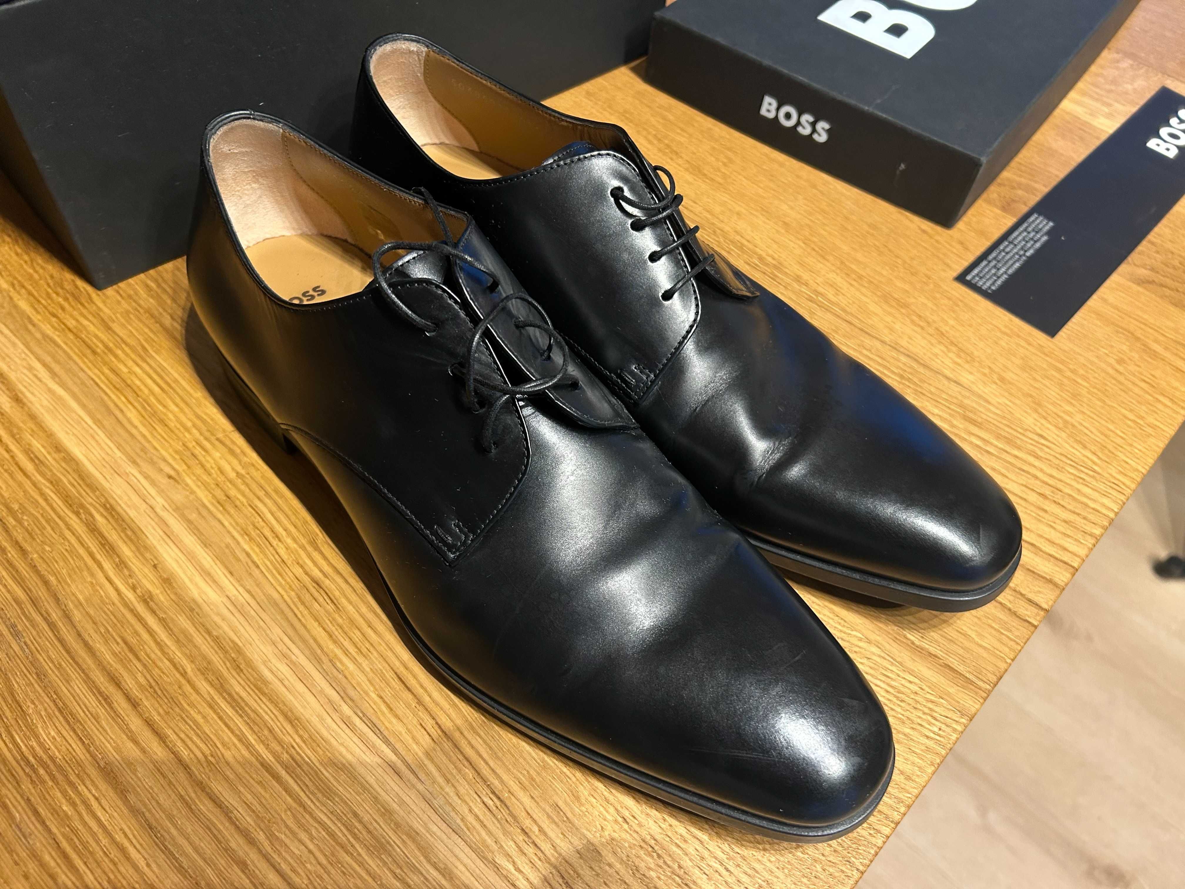 Buty skórzane BOSS _ WIzytowe Okazja