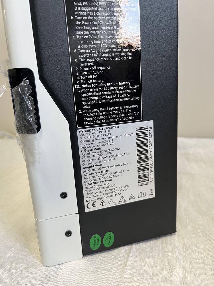 Гібридний інвертор MUST PH18-5048 Plus