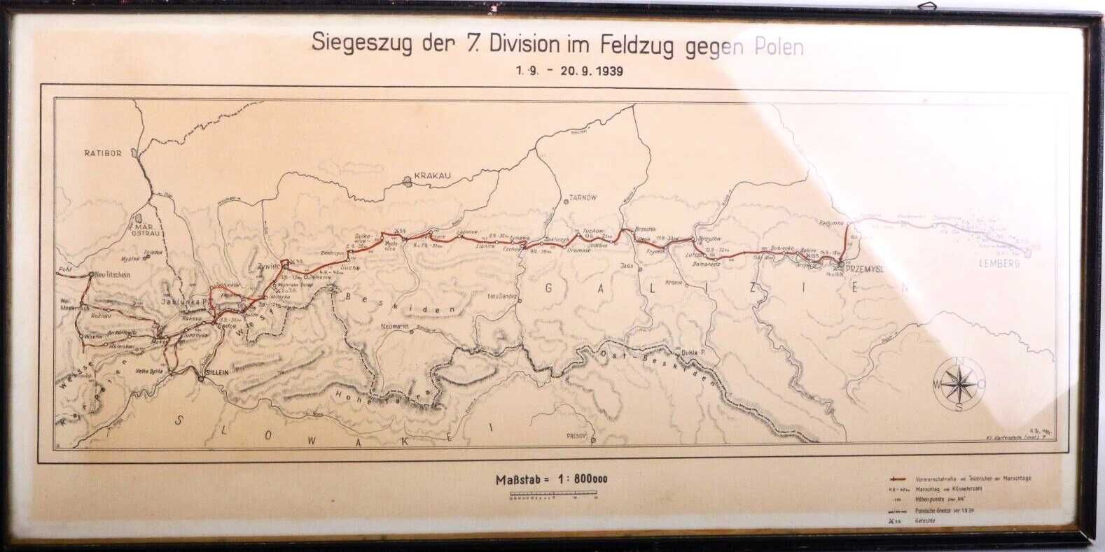 Mapa walk 7 DP - 1939 Żywiec, Węgierska Górka