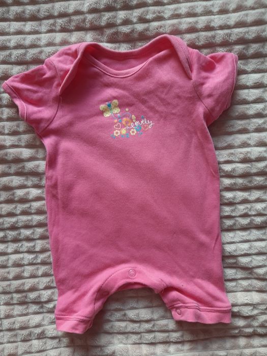 Różowy rampers 0-3 mies.