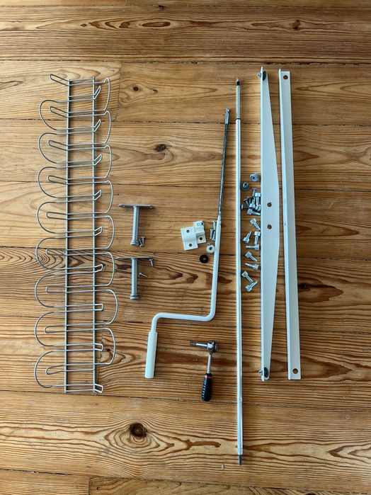 Secretária sentado/em pé, branco, IKEA