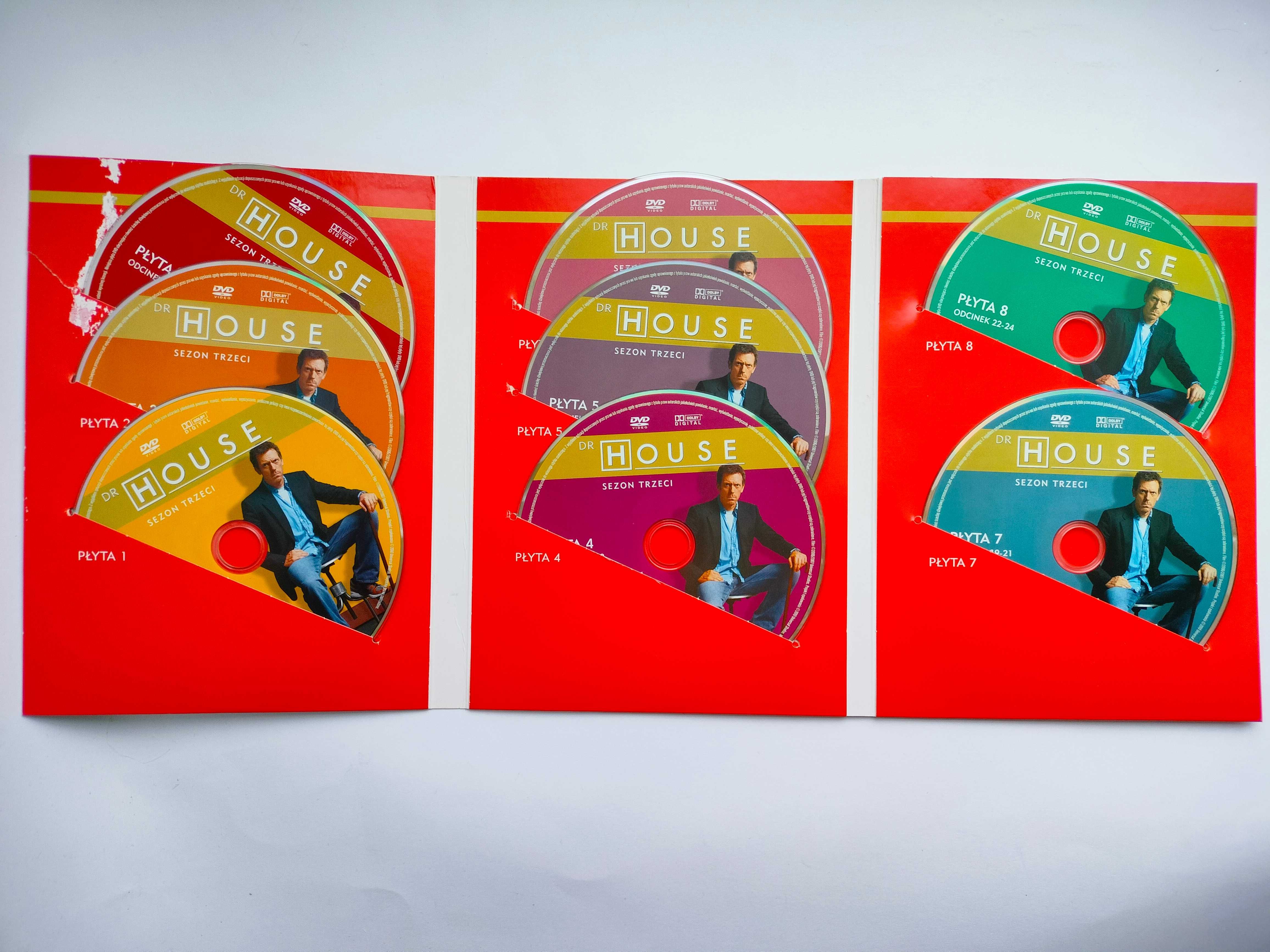 "Dr House" sezon trzeci - płyty DVD z filmami - 24 odcinki