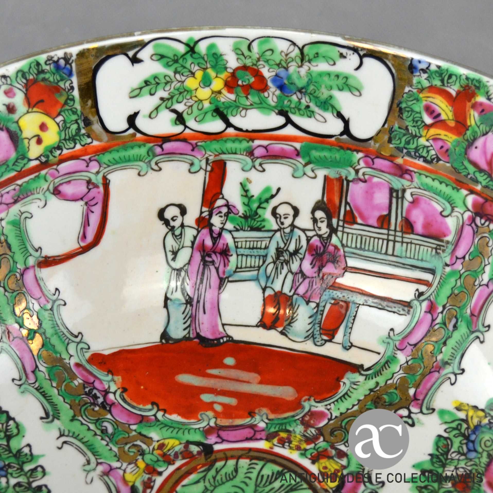 Taça / Poncheira em porcelana da China Mandarim – Anos 60