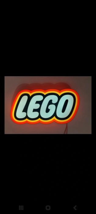 Lego lightbox com led e ficha usb
