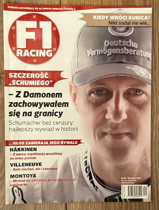 Czasopismo F1 Racing numer 86 wrzesień 2011