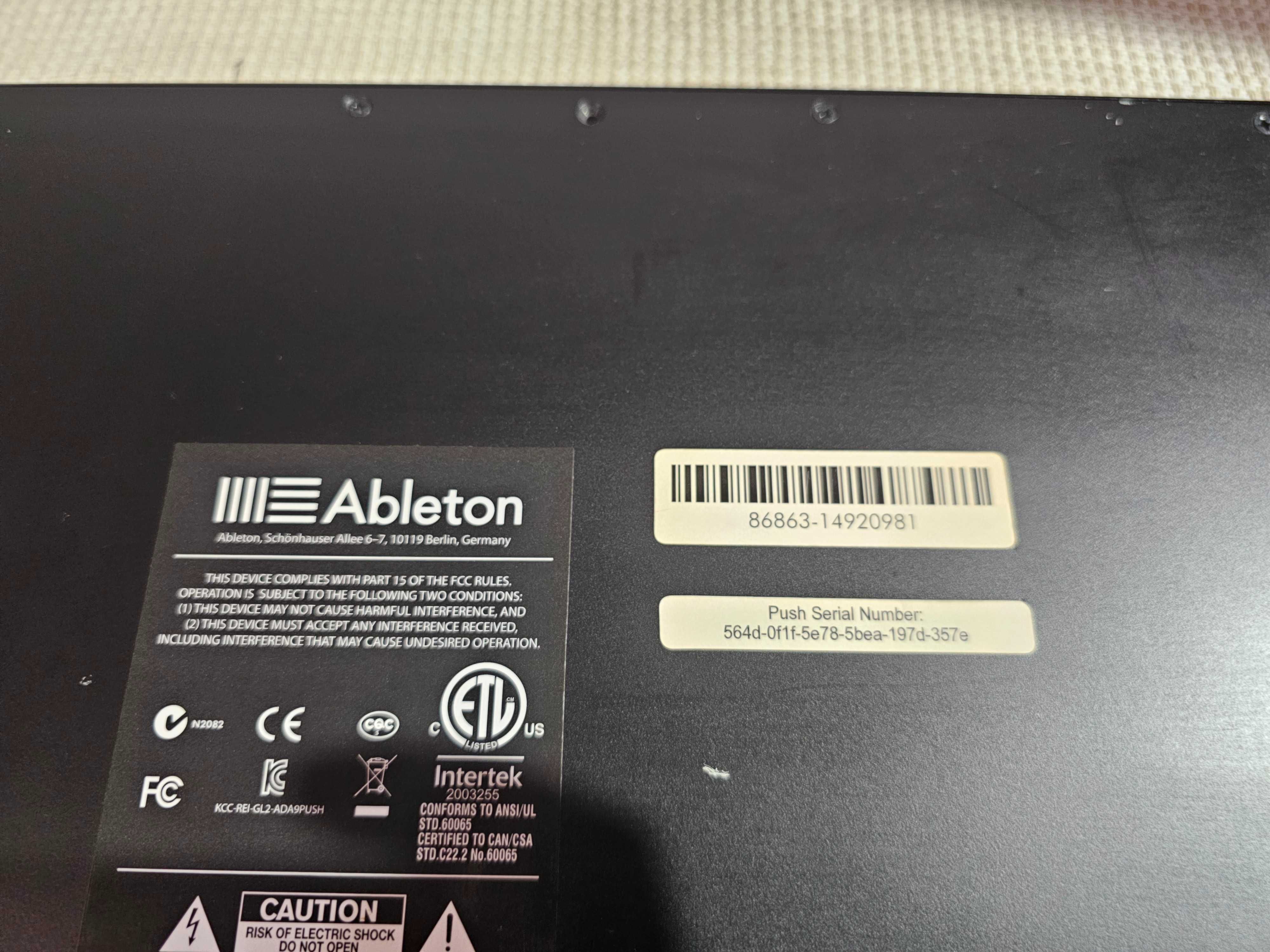 Ableton Push 1 USB Midi Controller