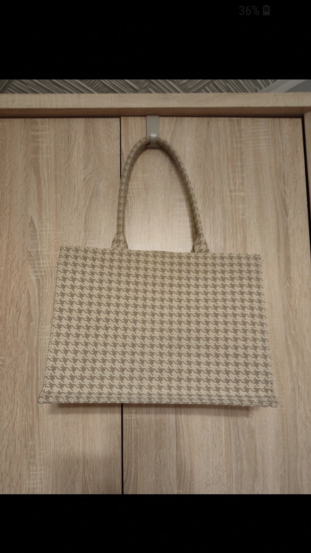 Torebka tote shopperka beżowa