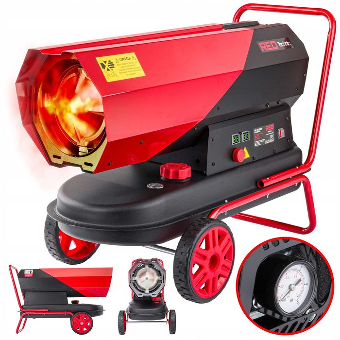 Nagrzewnica olejowa spalinowa dmuchawa termostat lcd grzejnik 40kw