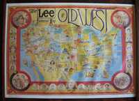 Cartaz/Poster The Lee Pictorial Map Old West