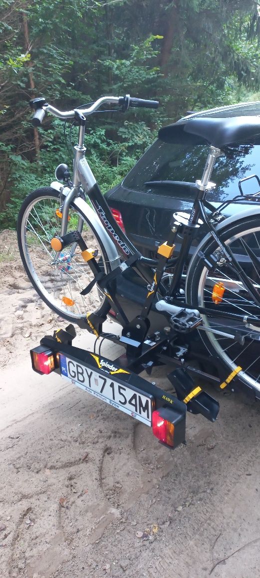 Bagażnik rowerowy uchylany SPINDER na hak na 2-rowery