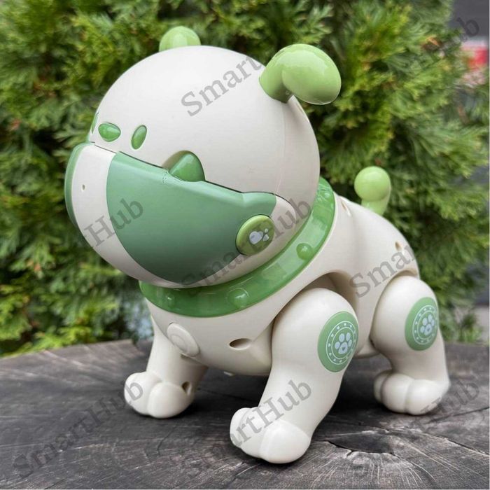 Собачка на радиоуправлении Спайк зеленый Собака на пульте Собака-робот