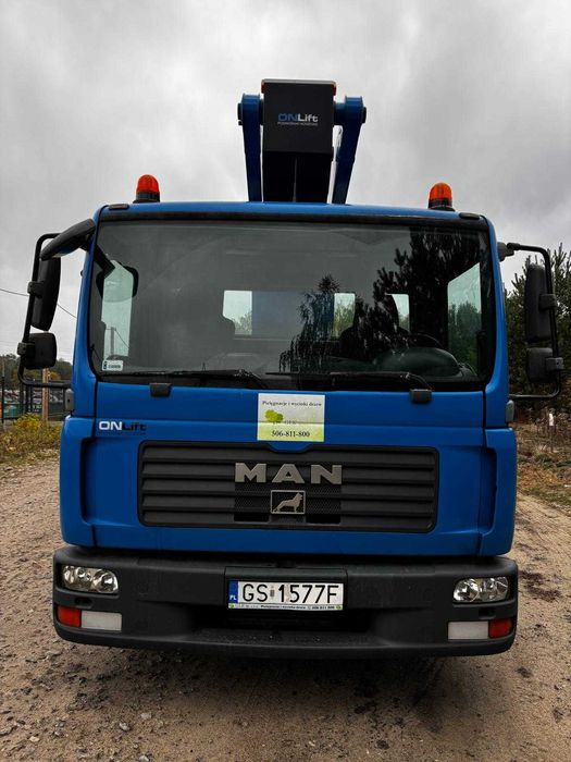 MAN TGL 7.150 z podnośnikiem RUTHMANN T 275