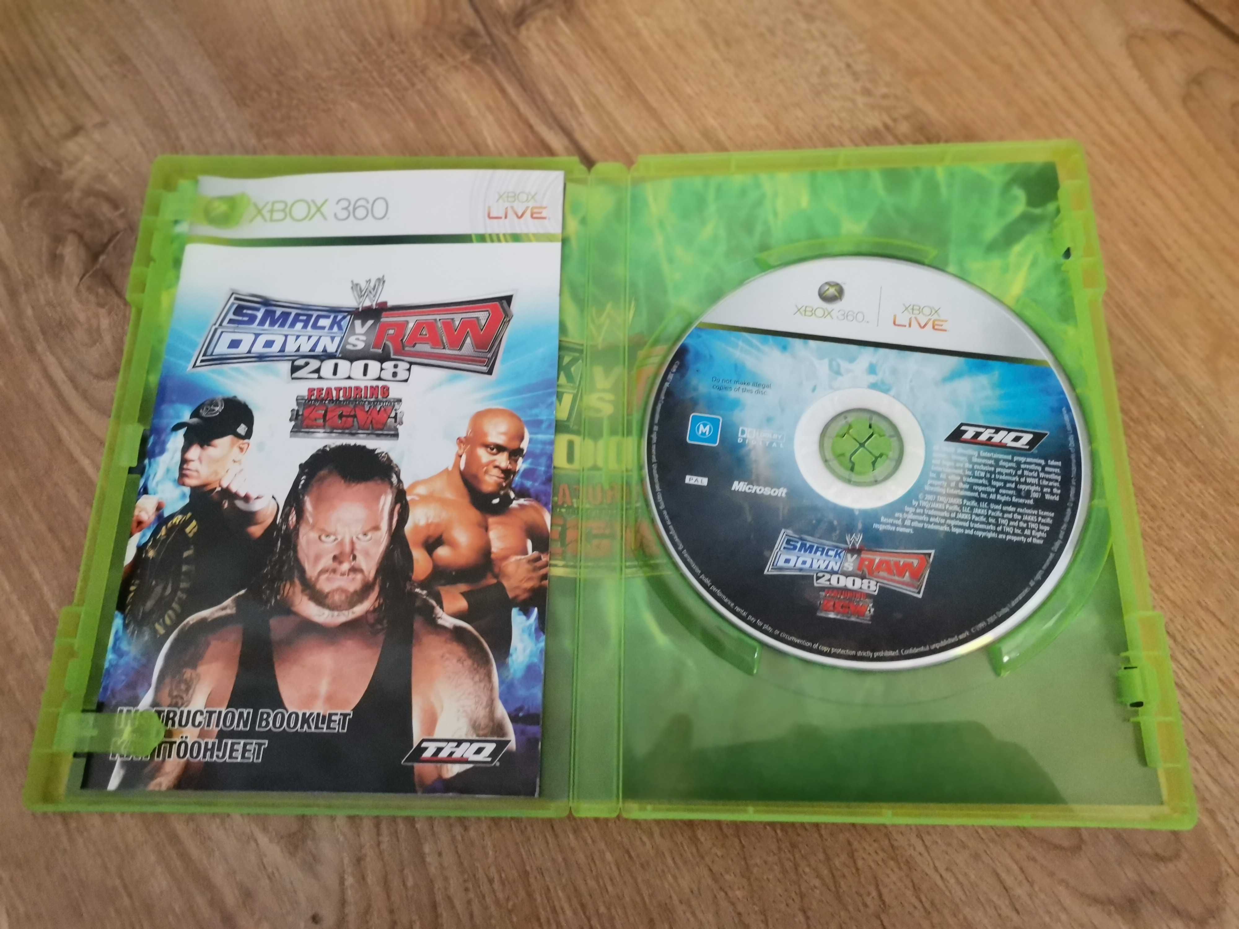 Gra WWE SmackDown vs RAW 2008 na konsolę XBOX 360