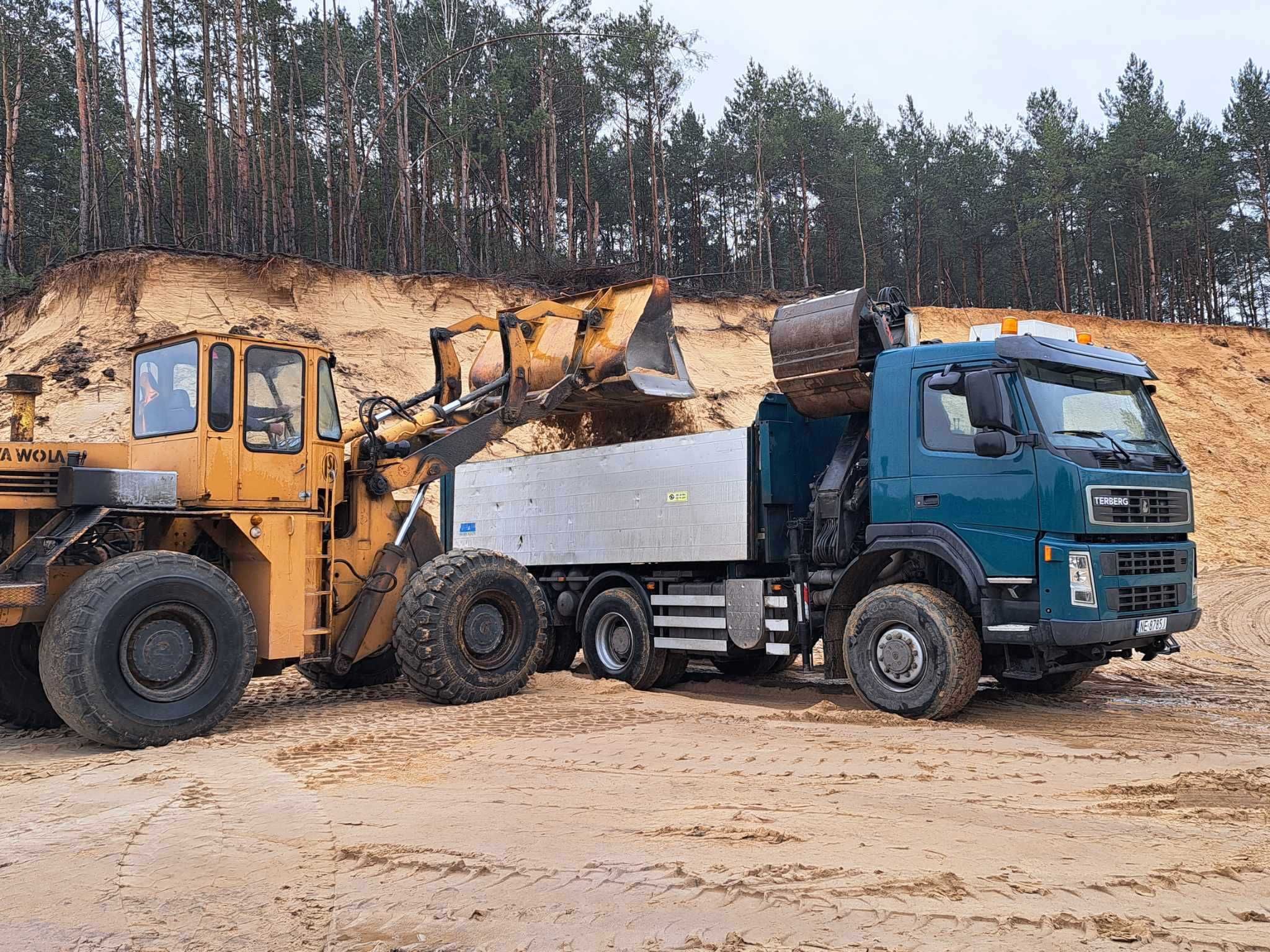 Piach budowlany, Suchy Beton Transport  1 - 27 ton Roboty Ziemne
