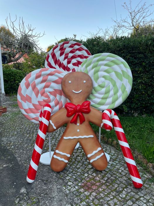 Peças gigantes cenário natal
