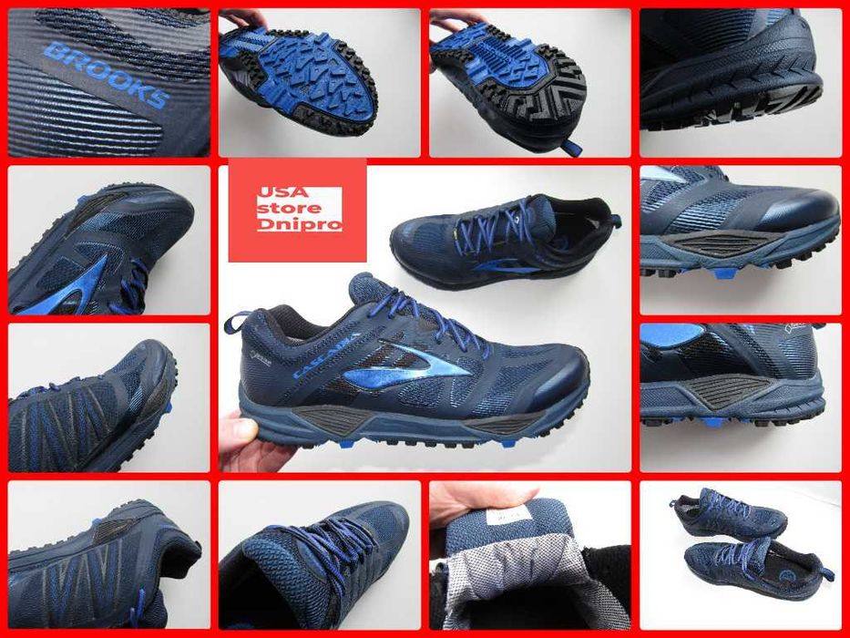 Мембранные, трейловые кроссовки Brooks Cascadia 11 M GTX р. 46 (30см)