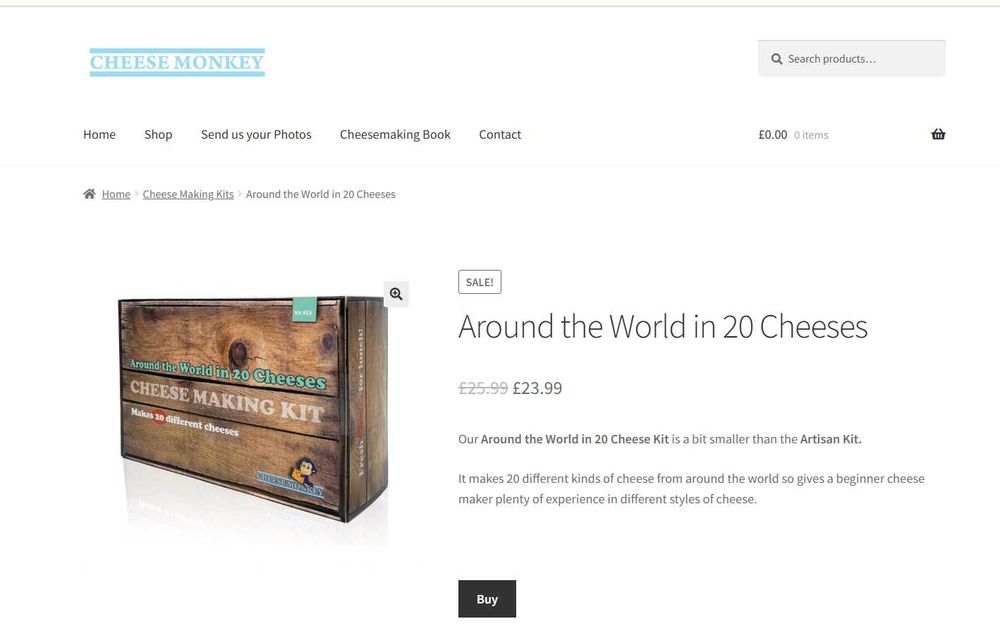 Набір для виготовлення сиру! Around the World in 20 Cheeses