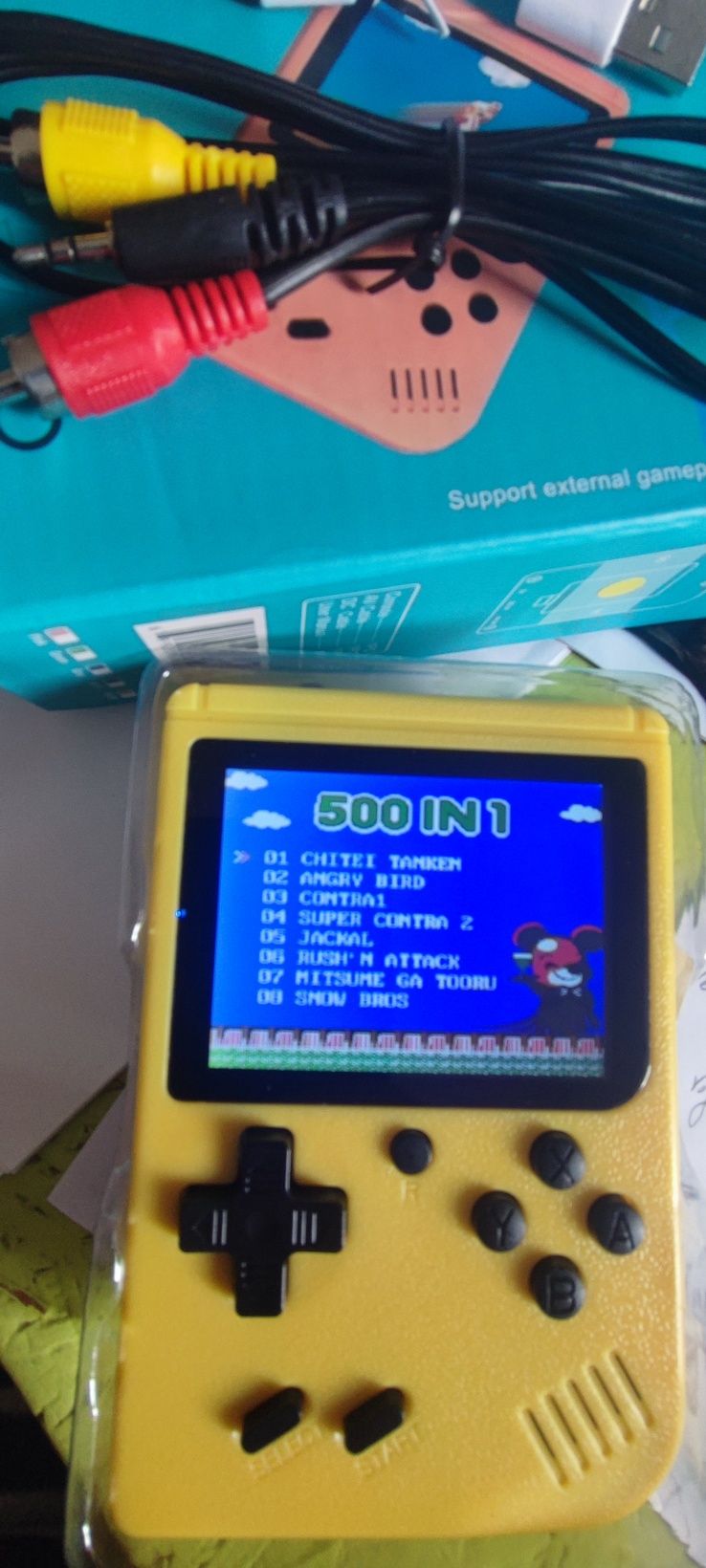 Game boy com Super Mario Bros, o clássico. Novo