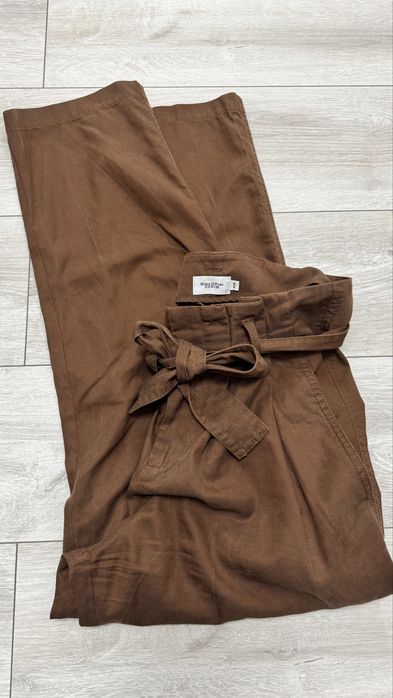 Spodnie Marc O’Polo W29 bojówki czekoladowe damskie wiskoza casual