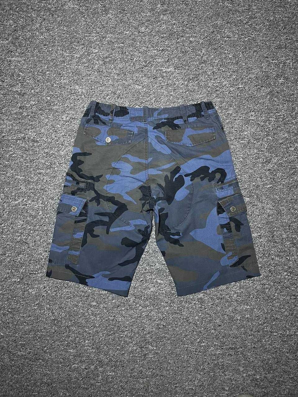 Карго шорти PIT BULL Vintage Blue Camo Military-brandit RAP sk8 y2k  M