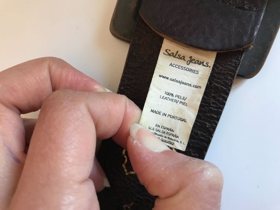 Cinto castanho 100% pele