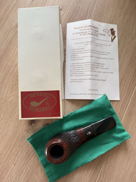 Fajka Worobiec 117 z wrzośca, klasyczny design, polskie rzemiosło